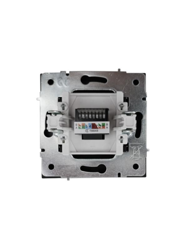 Розетка компьютерная 1-мест. СП ZIMA IP20 черн. бархат LEZARD 704-4288-140 фото 6