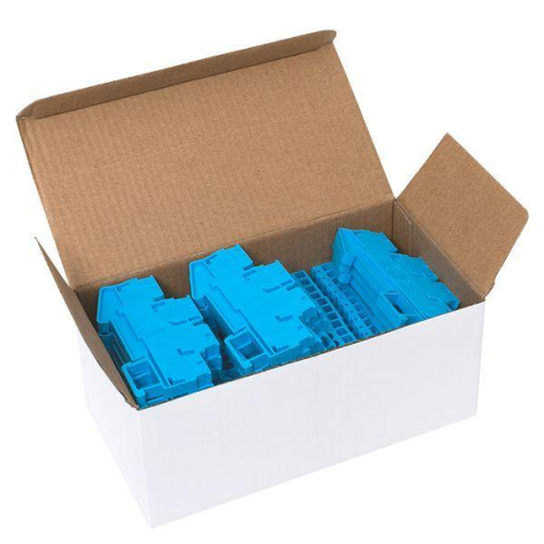 Колодка клеммная ST-4 32А пружинная двойн. син. EKF plc-jxb-st-4-4-2-blue фото 3