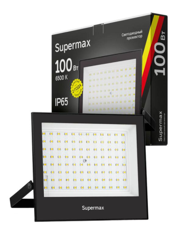 Прожектор светодиодный Supermax SPR 100Вт 6500К 10000лм IP65 КОСМОС S_PR_LED_100 фото 2