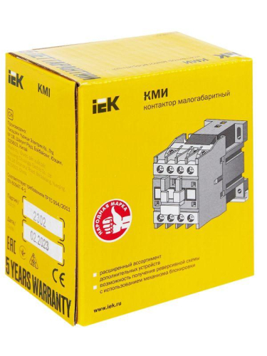 Контактор КМИ-11210 12А 24В/АС3 1НО KARAT IEK KKM11-012-024-10 фото 2