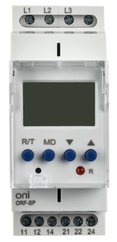 Реле фаз ORF-SP 3ф. 2 конт. 130-650В AC ONI ORF-SP-130-650VAC фото 2