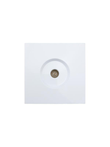 Розетка ТВ оконечная СП ZIMA IP20 бел. LEZARD 704-0288-130 фото 3