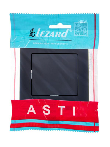Выключатель 1-кл. 1п СП ASTI 10А IP20 в сборе черн. бархат LEZARD 7081-4242-100 фото 3