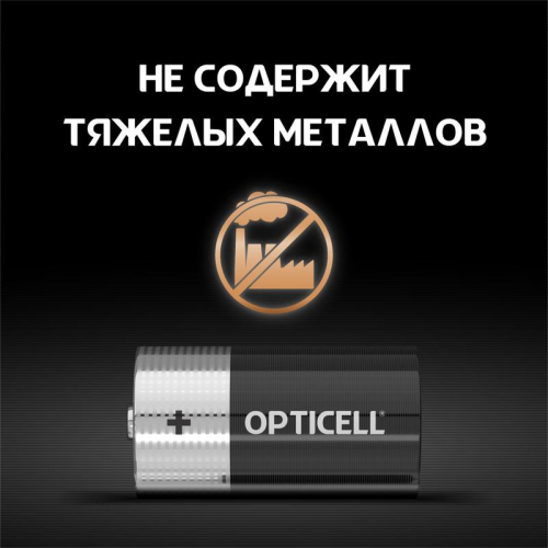 Элемент питания алкалиновый C/LR14 1.5В (блист. 2шт) Basic Opticell 5051004/6051004 фото 4