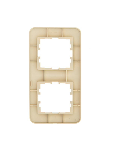 Рамка 2-м ASTI вертикал. крем. LEZARD 7081-0300-152 фото 2