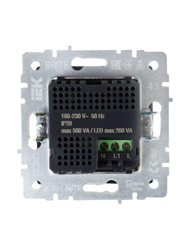 Датчик движения BRITE ДС10-1-БрТБ механизм бронза IEK BR-MS10-N-150-05-K45 фото 4 Датчик движения BRITE ДС10-1-БрТБ механизм бронза IEK BR-MS10-N-150-05-K45 фото 4