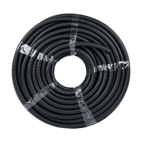 Труба гофрированная d20мм с протяжкой безгалоген. трудногорючая (FRHF) черн. (уп.100м) Plast EKF FRHF-20 фото 5