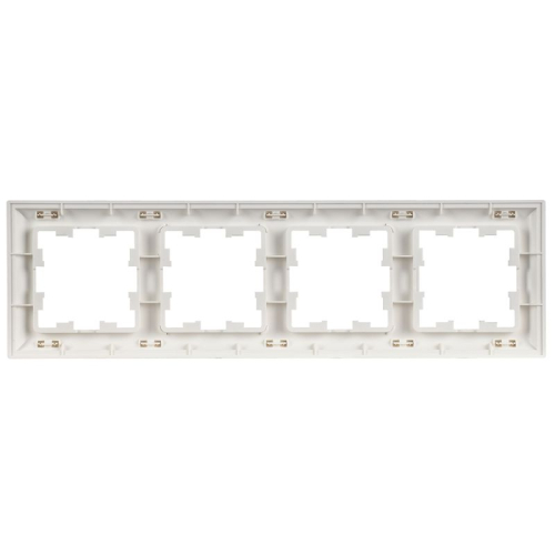Рамка 4-м BRITE РУ-4-БрАБ арктич. бел./бел. IEK BR-M42-12-K91 фото 3 Рамка 4-м BRITE РУ-4-БрАБ арктич. бел./бел. IEK BR-M42-12-K91 фото 3