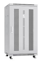 Шкаф монтажный телекоммуникационный напольн. ND-05C-22U60/100 19дюйм 22U 600х1000х1166мм для распределит. и серверн. оборудования; передн. и задн. перфорир. двери ручка с замком RAL 7035 сер. Cabeus 7200c