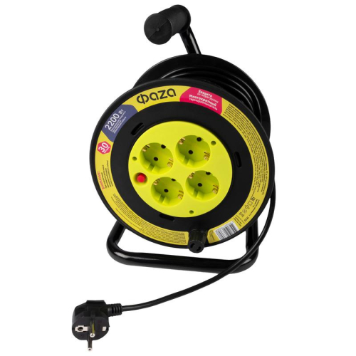 Удлинитель на катушке 4х30м с с заземл. CRG-04-3000 ФАZА 5063808 фото 8