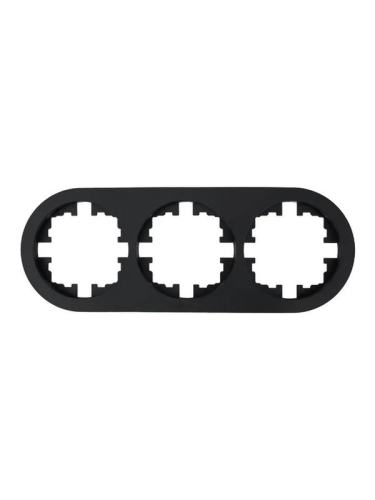 Рамка 3-м OSEN горизонт. круглая черн. бархат LEZARD 744-4200-148 Рамка 3-м OSEN горизонт. круглая черн. бархат LEZARD 744-4200-148