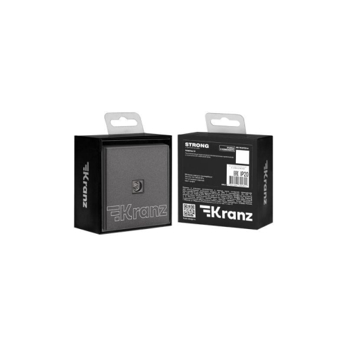 Розетка СП STRONG MIELE TV графит Kranz KR-78-0723-6 фото 7