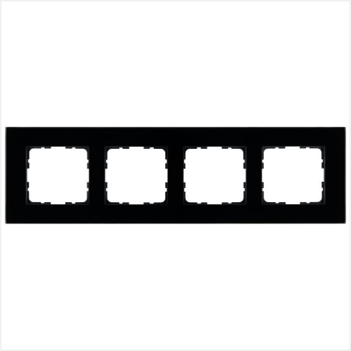 Рамка 4-м G-Glass стекло черн. Black Glass Jasmart G1004GB Рамка 4-м G-Glass стекло черн. Black Glass Jasmart G1004GB