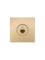 Розетка компьютерная 1-мест. СП ZIMA IP20 зол. LEZARD 704-3688-139