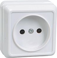 Розетка 1-м ОП Октава 10А IP20 без заземл. бел. GENERICA ERO10-K01-10-DC