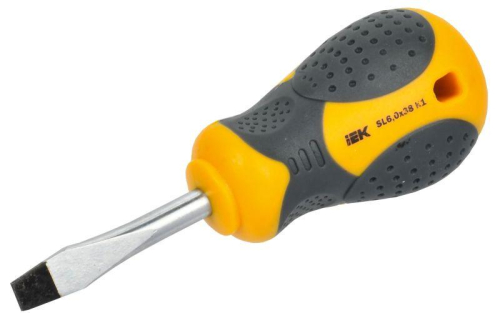 Отвертка шлицевая SL6.0х38 K1 ARMA2L 3 IEK A2L3-SC10-K1-SL-60-038 Отвертка шлицевая SL6.0х38 K1 ARMA2L 3 IEK A2L3-SC10-K1-SL-60-038