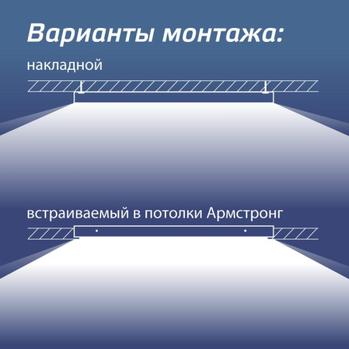 Светильник светодиодный 36Вт 6500К 176-264В 595х595х18 ДВО универс. призма панель КОСМОС KOC_DVO36W6.5K_PR фото 5