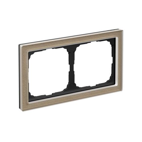 Рамка 2-м ArtGallery Pure органич. стекло шампань SE GAL320502 фото 2