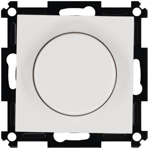 Светорегулятор поворотно-нажимной универс. (диммер) 3-500Вт LED 3-250Вт HV - 500Вт механизм бел. Jasmart G4012W-500RV Светорегулятор поворотно-нажимной универс. (диммер) 3-500Вт LED 3-250Вт HV - 500Вт механизм бел. Jasmart G4012W-500RV