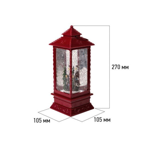 Фонарь декоративный Дед Мороз 1LED тепл. бел. 1.5Вт IP20 эффект снегопада с подсветкой Neon-Night 501-062 фото 16