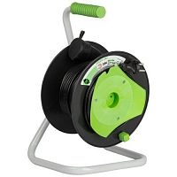 Удлинитель на пластик. катушке 1х30м без заземл. GAZ-2x1-30m Greenline ПВС 2х1 Эра Б0065099